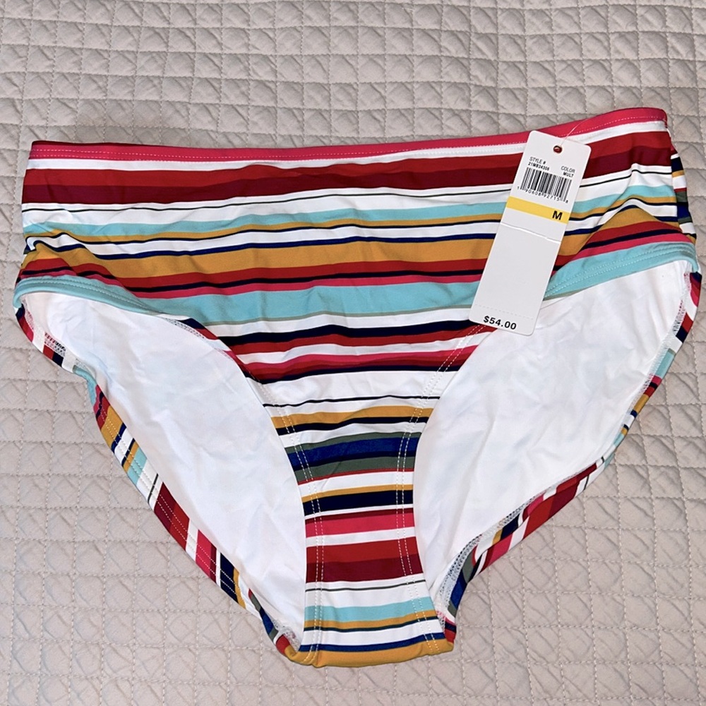 Anne Cole high waist stripe swim bottoms - Medium  - New 🏝️